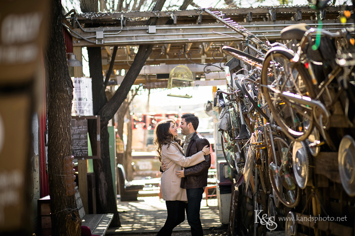 dallas truckyard engagement photograpy